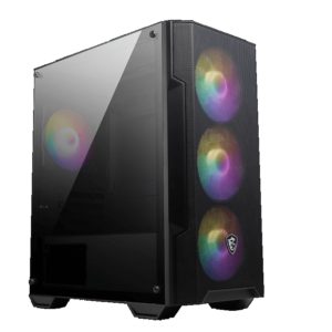 Gabinete MSI MAG FORGE M100A Acrilico Mid-Tower Fan RGB x4