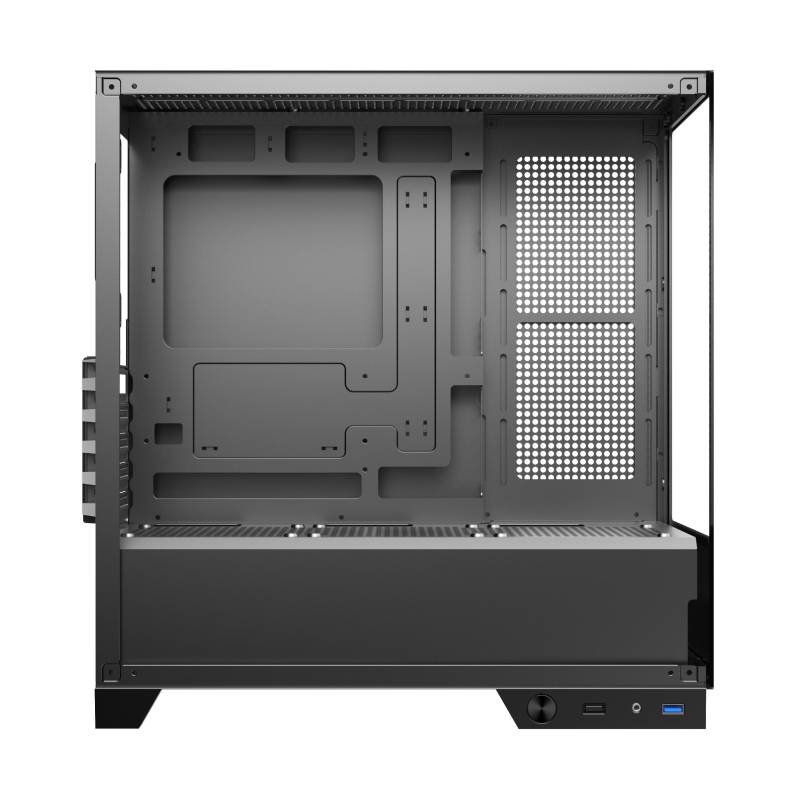 Gabinete Raptor Nova Prime TG x2 Mid-Tower RGB Fan x3 Black - Image 2