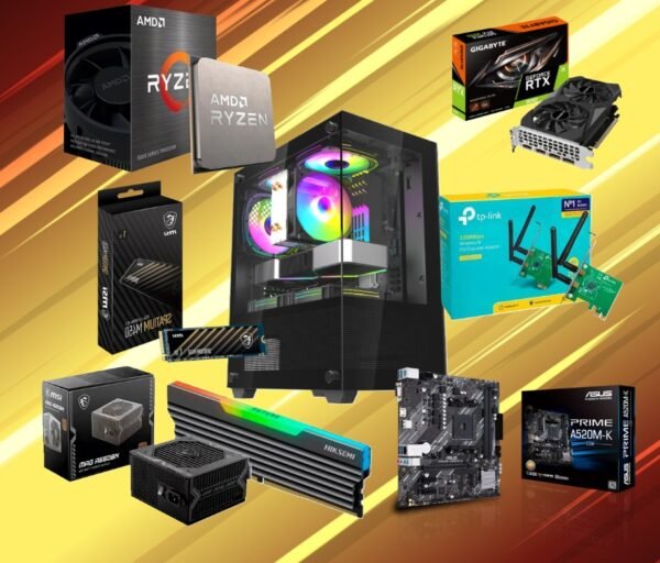 PC Gamer AMD Ryzen 5 5500 RAM16GB RTX3050 SSD 500GB
