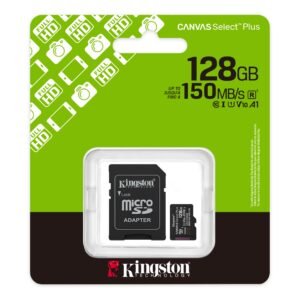 MicroSD KINGSTON 128GB c/Adap Gen3 150MB/s Canvas S Plus CL10